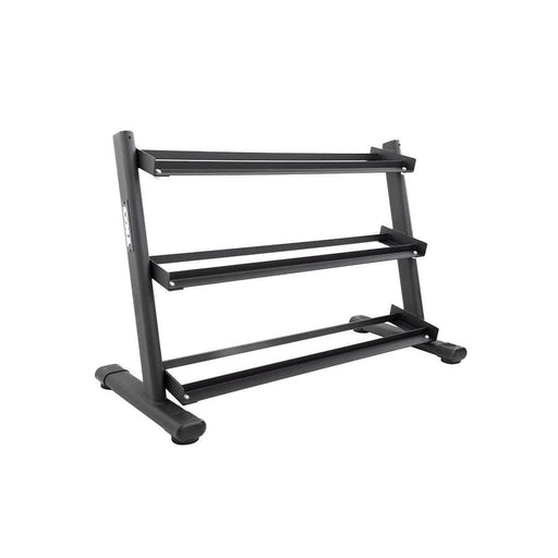 TKO Strength 3-Tier Rail Dumbbell Rack for 5-50 Lb Pairs