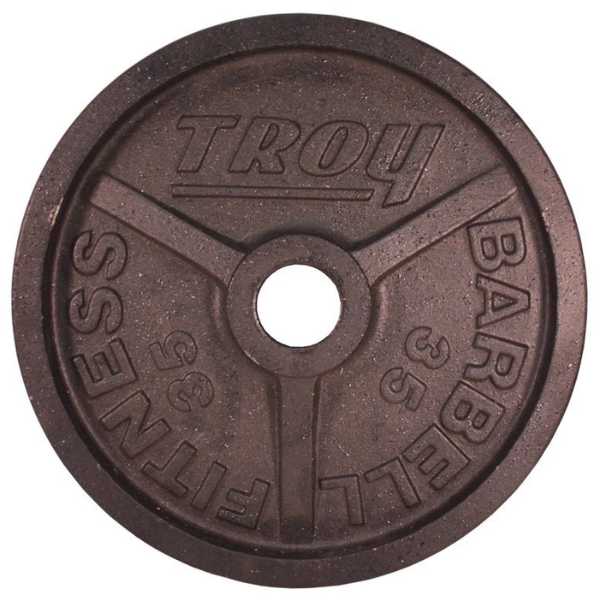 35LB Premium Wide Flanged Plate Troy Barbell