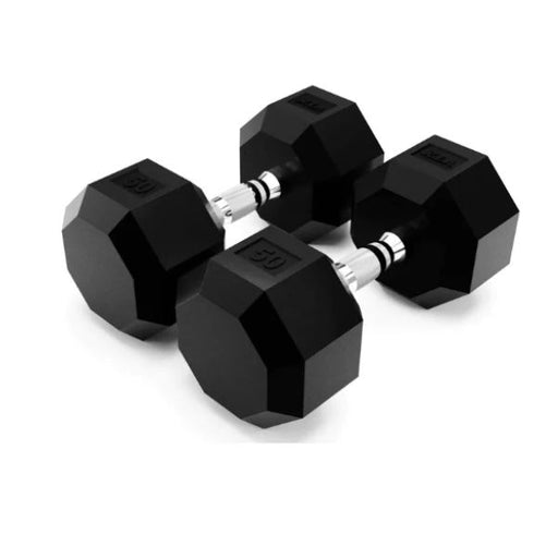 50lb 8 Sided Urethane Encased Dumbbell Troy VTX