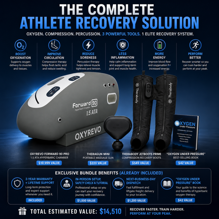 Apex Athletic Recovery Bundle - OxyRevo Forward 90 Pro - 1.5 ATA - All-In-One Chamber Bundle