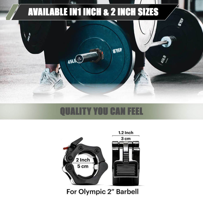 Barbell Clamp Collars By Major Fitness