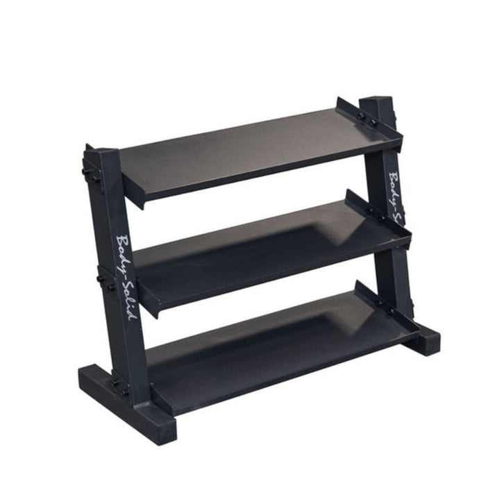 Body-Solid 3-Tier Vinyl and Neoprene Dumbbell Rack GDR34B Body-Solid