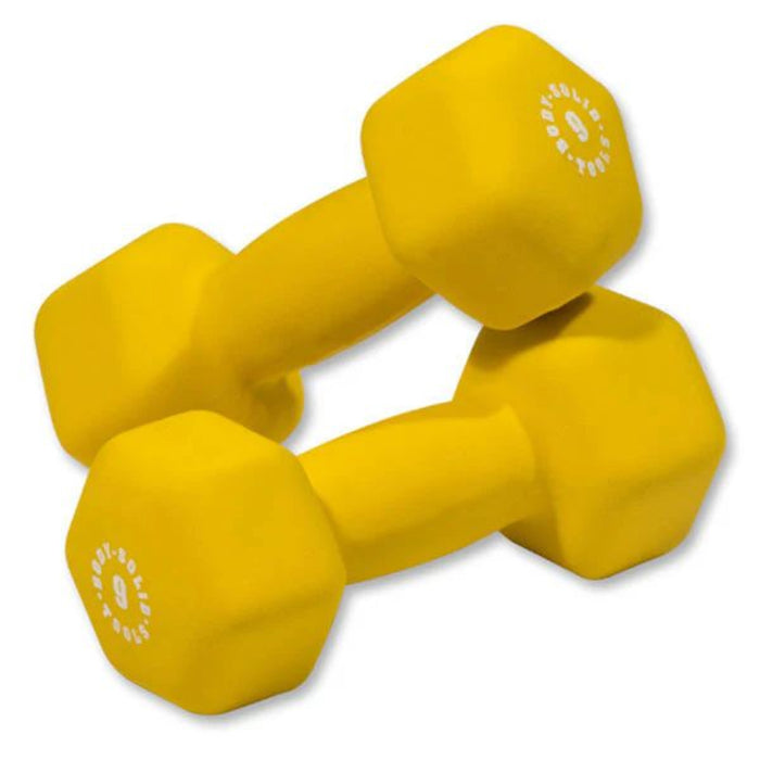 Body-Solid Dumbbells BSTND9 (Yellow)