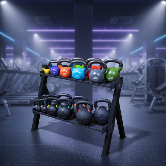 Body Solid GDKR100B Dumbbell And Kettlebell Rack BodySolid