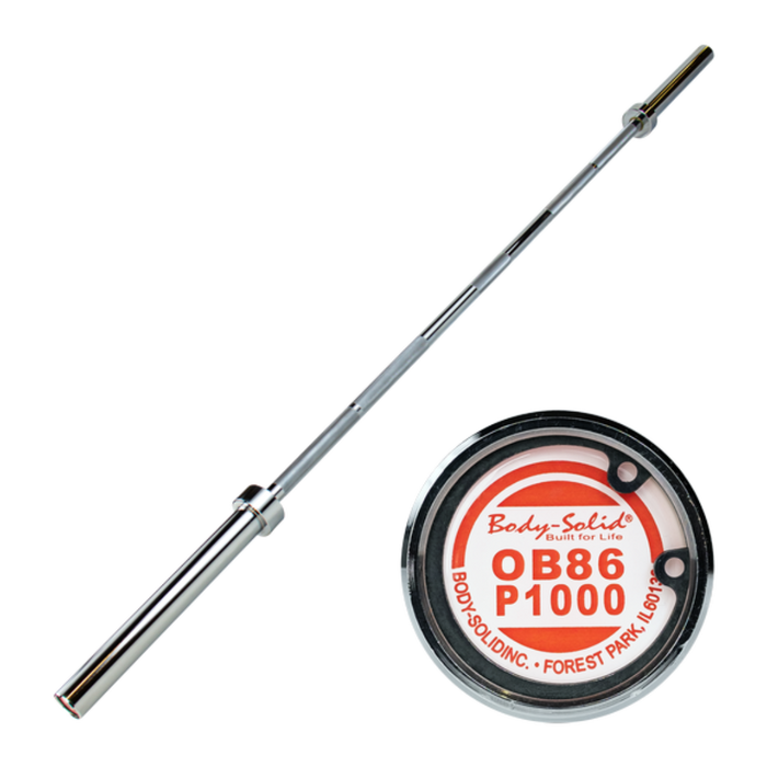 Body Solid OB86P1000 7' Olympic Power Bar