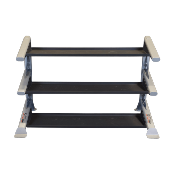 Body Solid Pro Clubline SDKR1000KB 3 Tier Kettlebell Rack