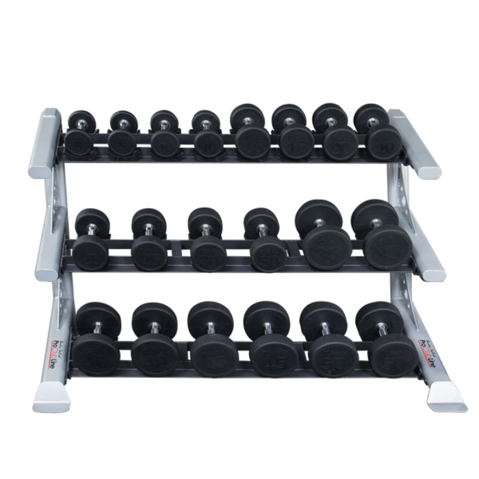 Body Solid Pro Clubline SDKR1000SD 3 Tier Saddle Dumbbell Rack