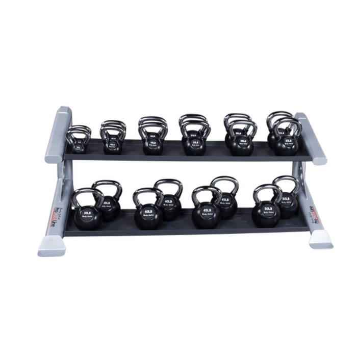 Body Solid Pro Clubline SDKR500KB 2 Tier Kettlebell Rack