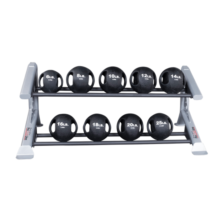 Body Solid Pro Clubline SDKR500MB 2 Tier Medicine Ball Rack