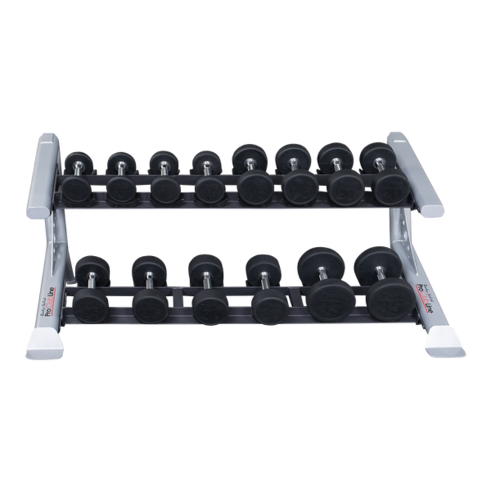 Body Solid Pro Clubline SDKR500SD 2 Tier Saddle Dumbbell Rack