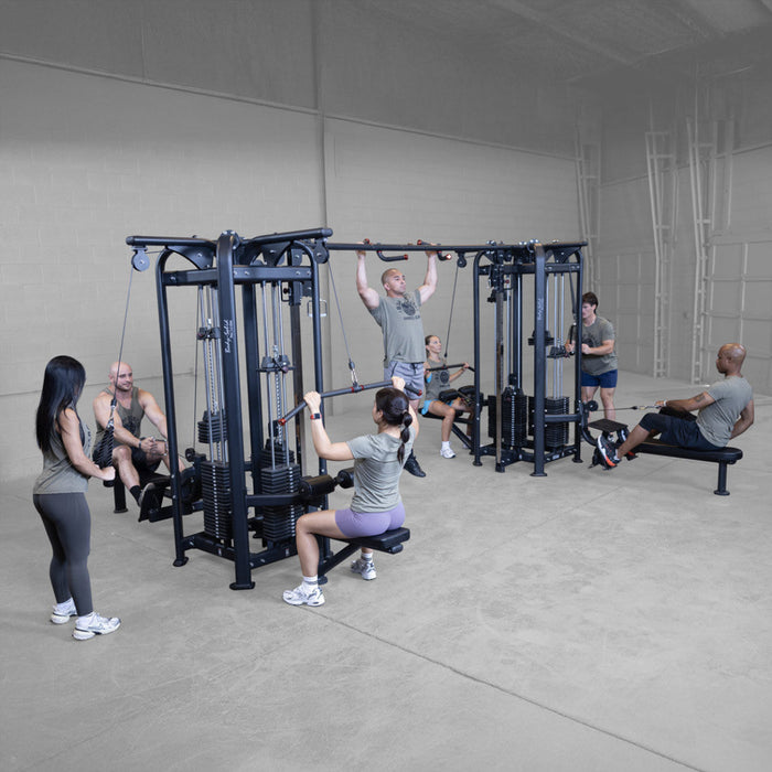 Body Solid Pro Clubline SJG100 4 Stack Jungle Gym Training System