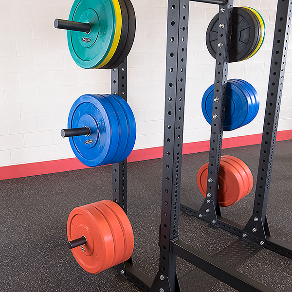 Body Solid Pro Clubline SPR1000DB Commercial Double Power Rack Package