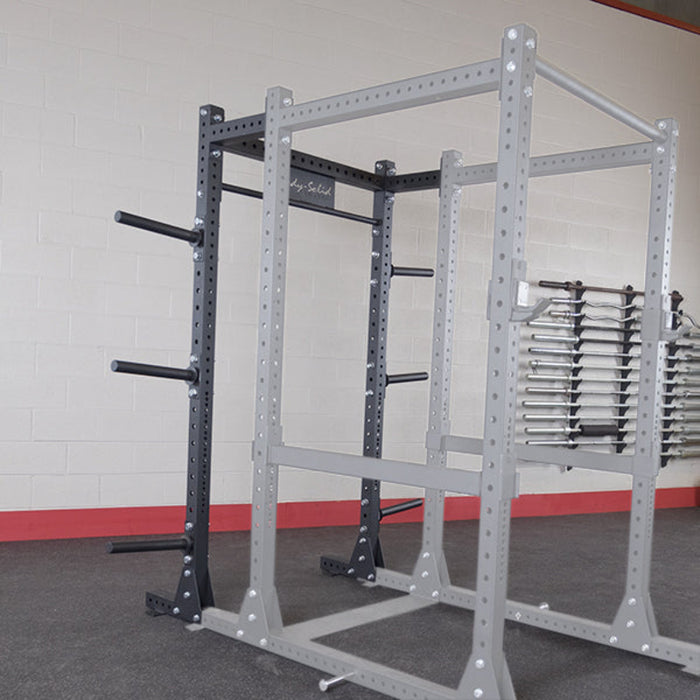 Body Solid Pro Clubline SPR1000DB Commercial Double Power Rack Package