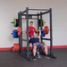 Body Solid Pro Clubline SPR1000DB Commercial Double Power Rack Package