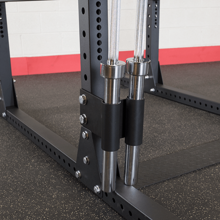 Body Solid Pro Clubline SPR1000DB Commercial Double Power Rack Package