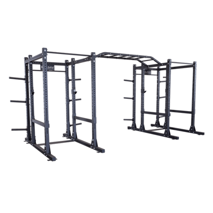 Body Solid Pro Clubline SPR1000DBBACK Extended Double Power Rack Package