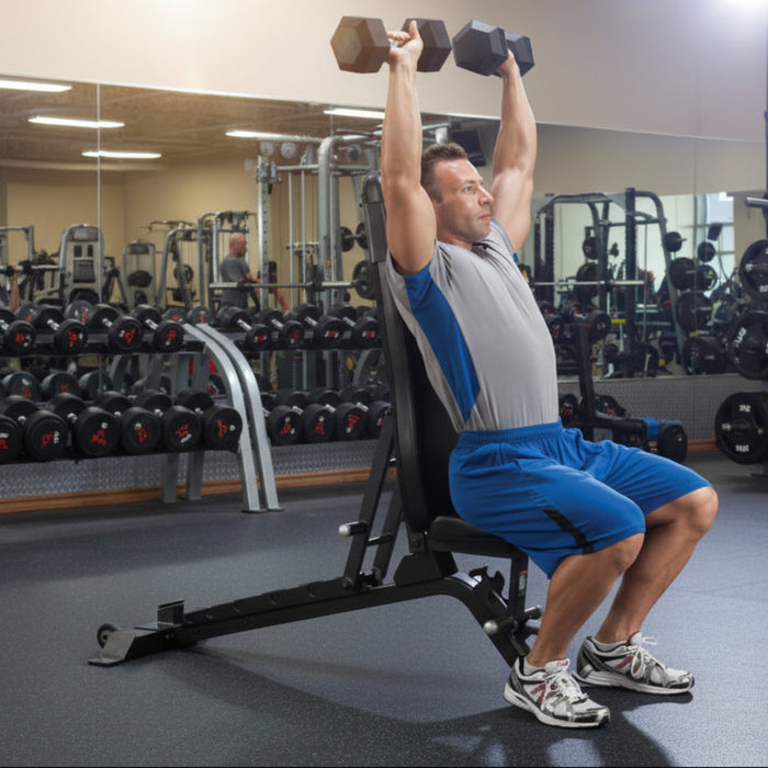 Body Solid SFID325 Pro Clubline Adjustable Weightlifting Bench Male