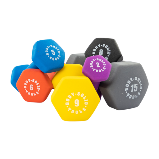 Body Solid Tools BSTND Neoprene Dumbbells