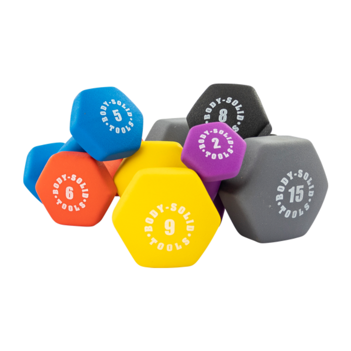Body Solid Tools BSTND Neoprene Dumbbells