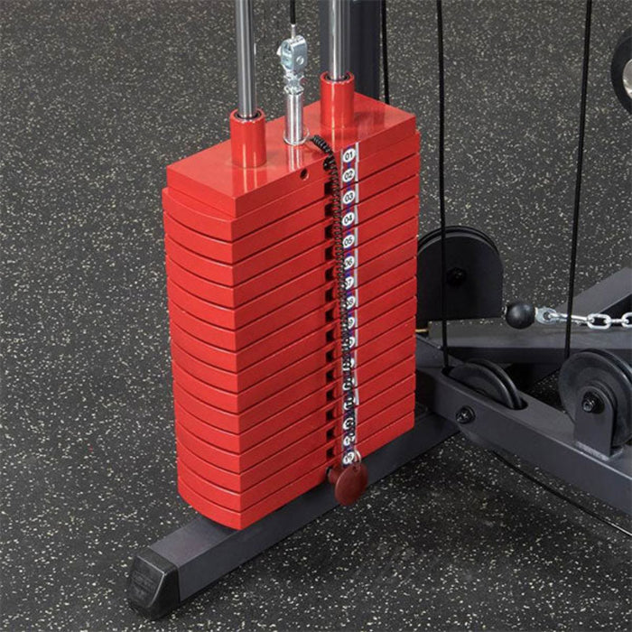 Body Solid Tools HP200 Premium Red 200 lb Weight Stack