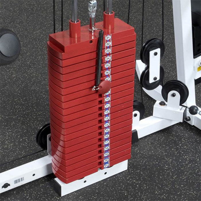 Body Solid Tools HP200 Premium Red 200 lb Weight Stack