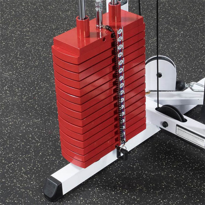 Body Solid Tools HP200 Premium Red 200 lb Weight Stack