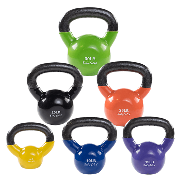 Body Solid Tools KBV Vinyl Coated Kettlebells
