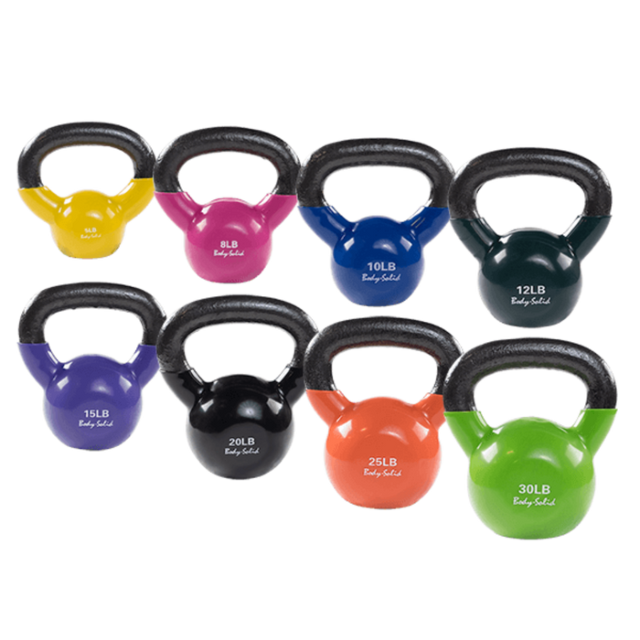 Body Solid Tools KBV Vinyl Coated Kettlebells