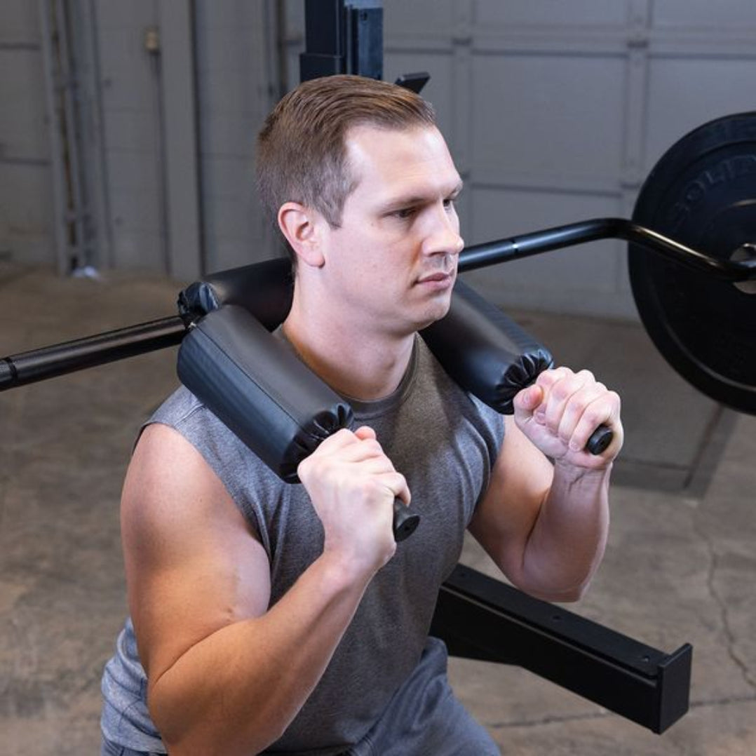 Body Solid OBSS50B Safety Squat Bar For Sale — Select Fitness
