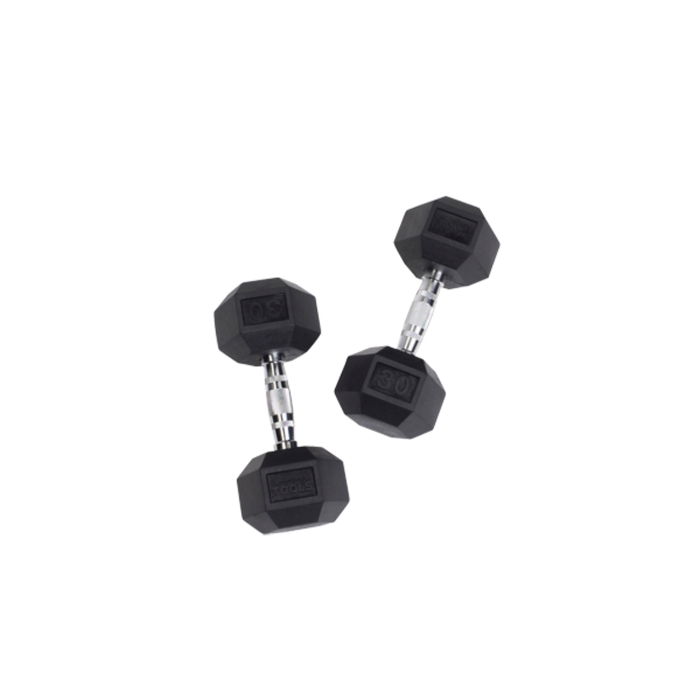 Body Solid Tools SDR Rubber Hex Dumbbells