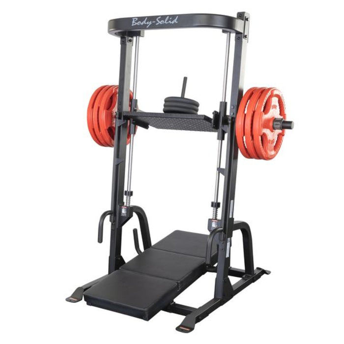 Body Solid Vertical Leg Press with Weights