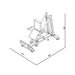 BodyKore Plate Loaded Standing Calf Raise GR809 Dimension