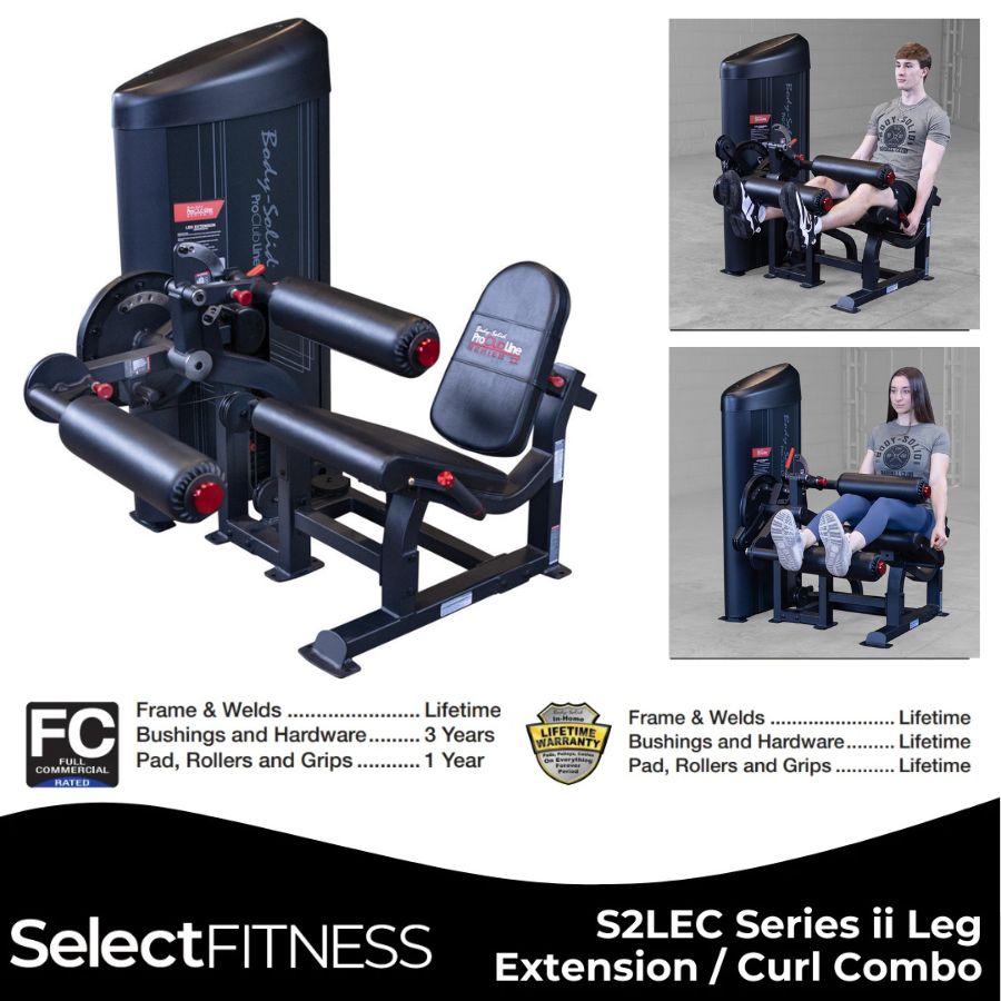 Body Solid S2LECX Series II Leg Extension & Leg Curl Machine