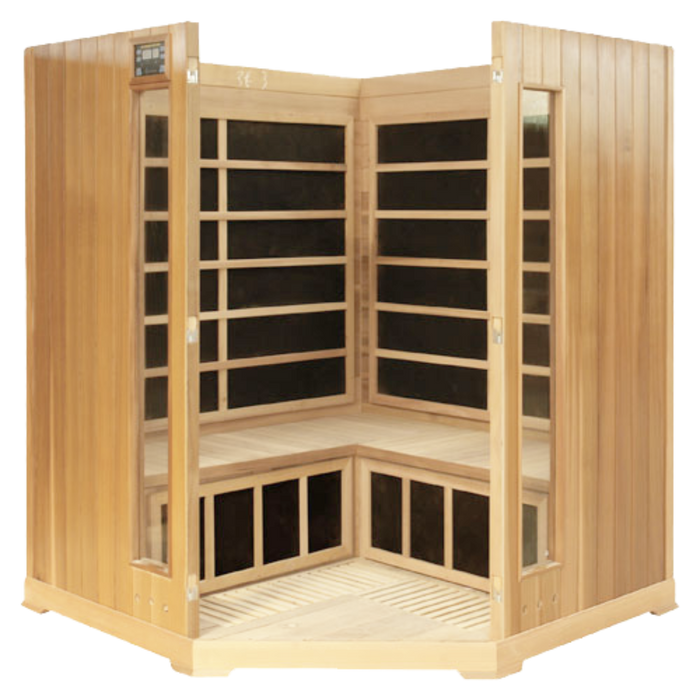Corner FAR Infrared Sauna 4 Person By HealthSmart