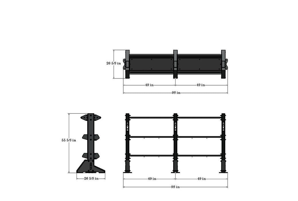 56" Double Storage Bay