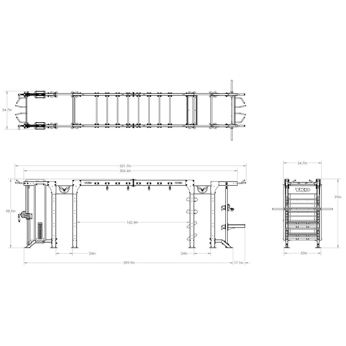 Half Rack w/ 14' Bridge DAP-1