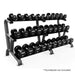 DR-15 3-Tier Pro Style Dumbbell Rack With Dumbbells