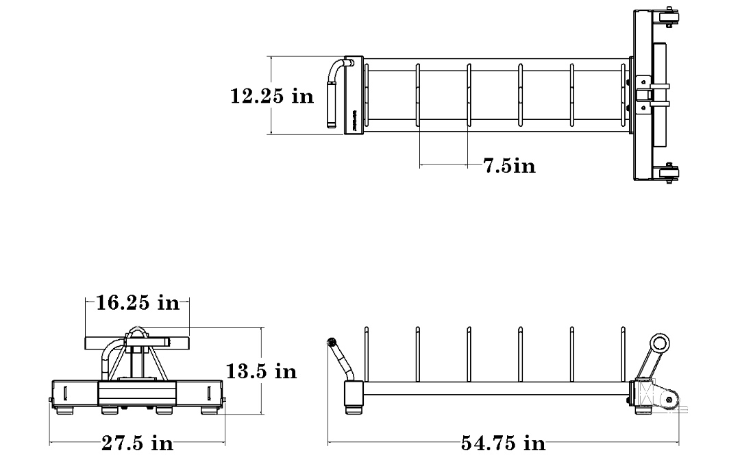 Defiant Strength Horizontal Bumper storage