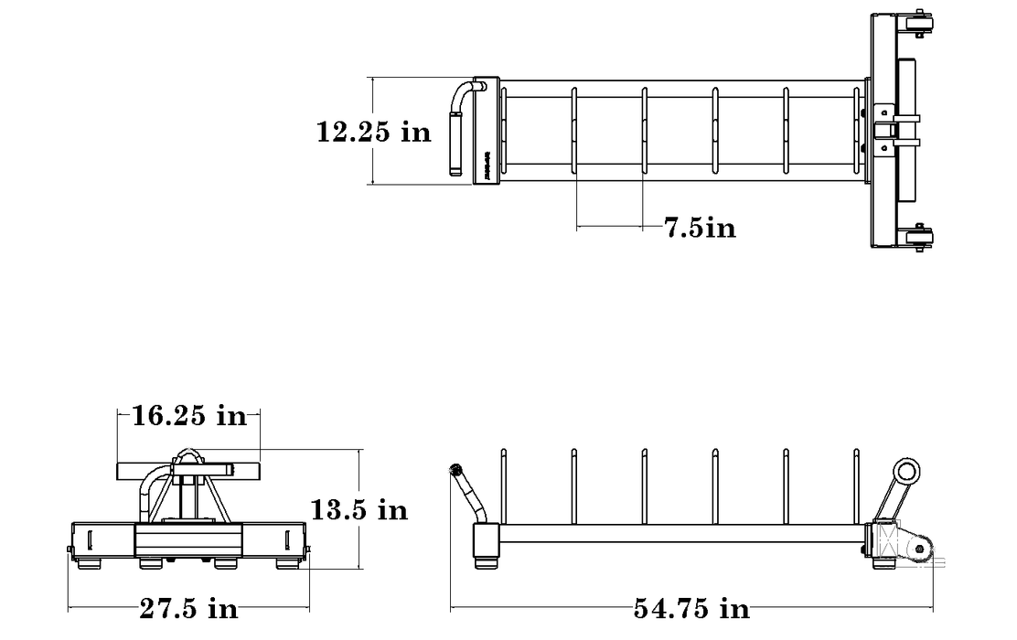 Defiant Strength Horizontal Bumper storage