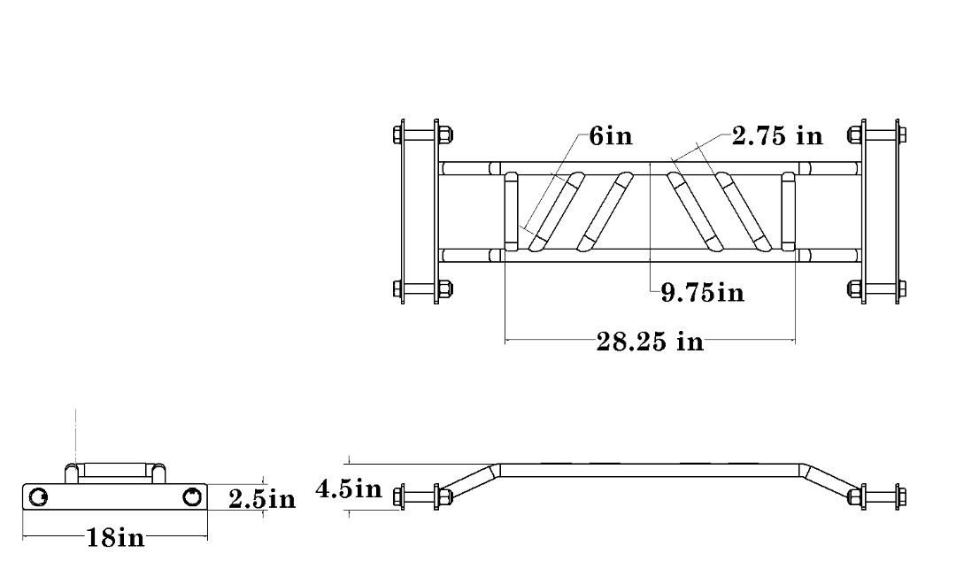 Defiant Strength Multi-Grip Pullup Bar (For use with DS-900PR Only)