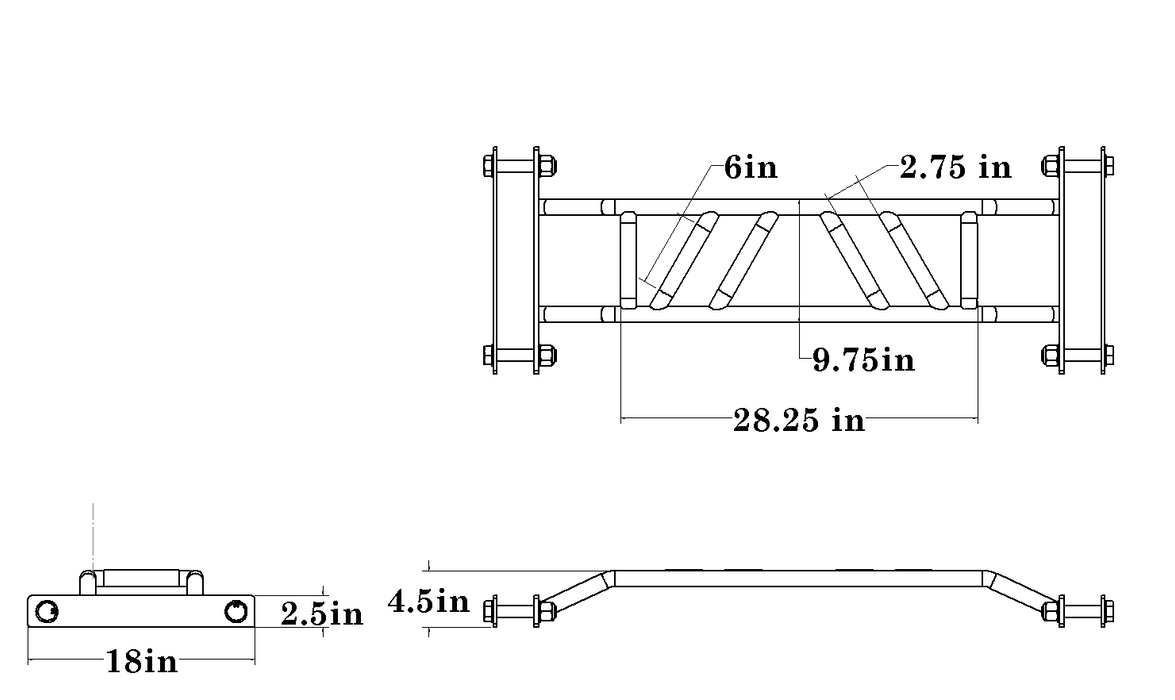 Defiant Strength Multi-Grip Pullup Bar (For use with DS-900PR Only)