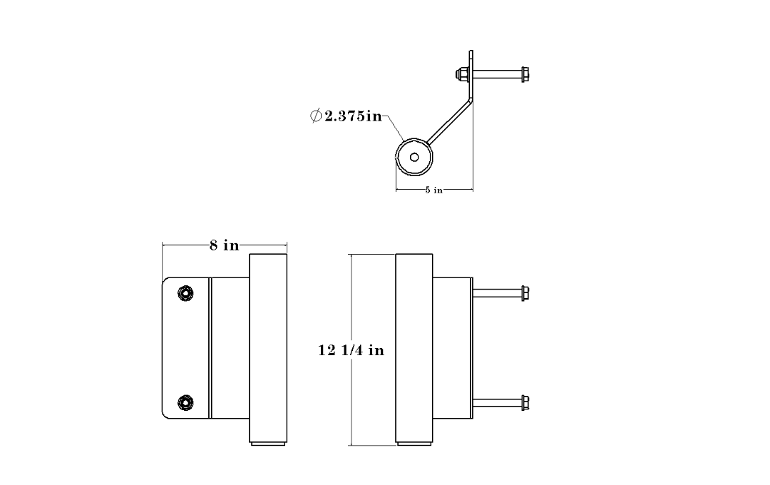 Defiant Strength Olympic Bar Holder (For use with DS-902DHR)