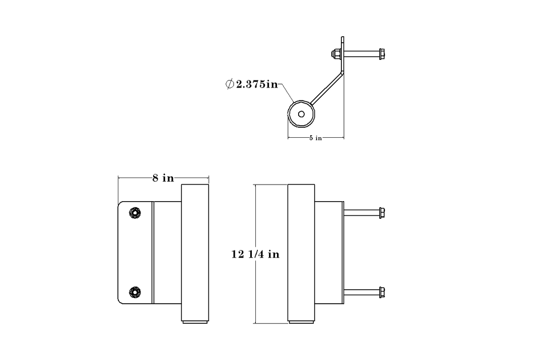 Defiant Strength Olympic Bar Holder (For use with DS-902DHR)