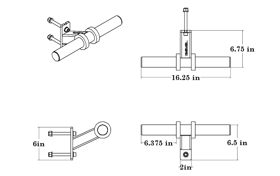 Defiant Strength Bullhorn -2 Plate Holder