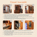 Dynamic Barcelona Hemlock Wood Low EMF FAR Infrared Sauna Assembly