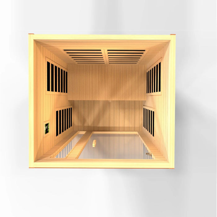 Dynamic Cardoba 2-Person Ultra Low-EMF FAR Infrared Sauna Top View