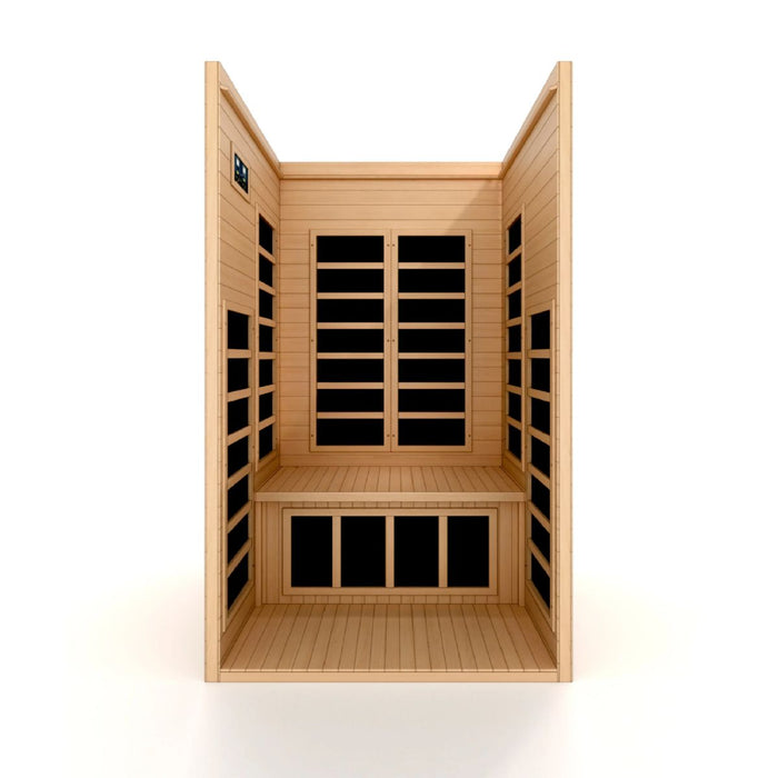 Dynamic Gracia 1-2 Person Low EMF FAR Infrared Sauna Inside View