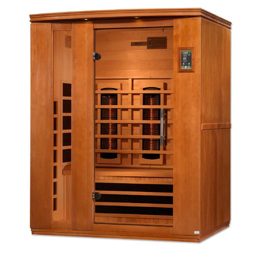 Dynamic Lugano 3-Person Low EMF FAR Infrared Sauna made with Canadian Hemlock