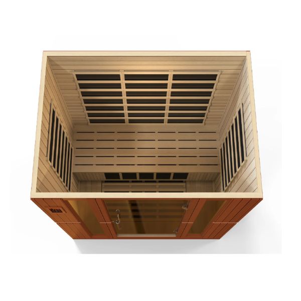 Dynamic Saunas Bergamo 4-Person Low EMF FAR Infrared Sauna Top View