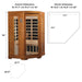 Dynamic Saunas Low EMF Far Infrared Sauna Heming Edition Dimensions